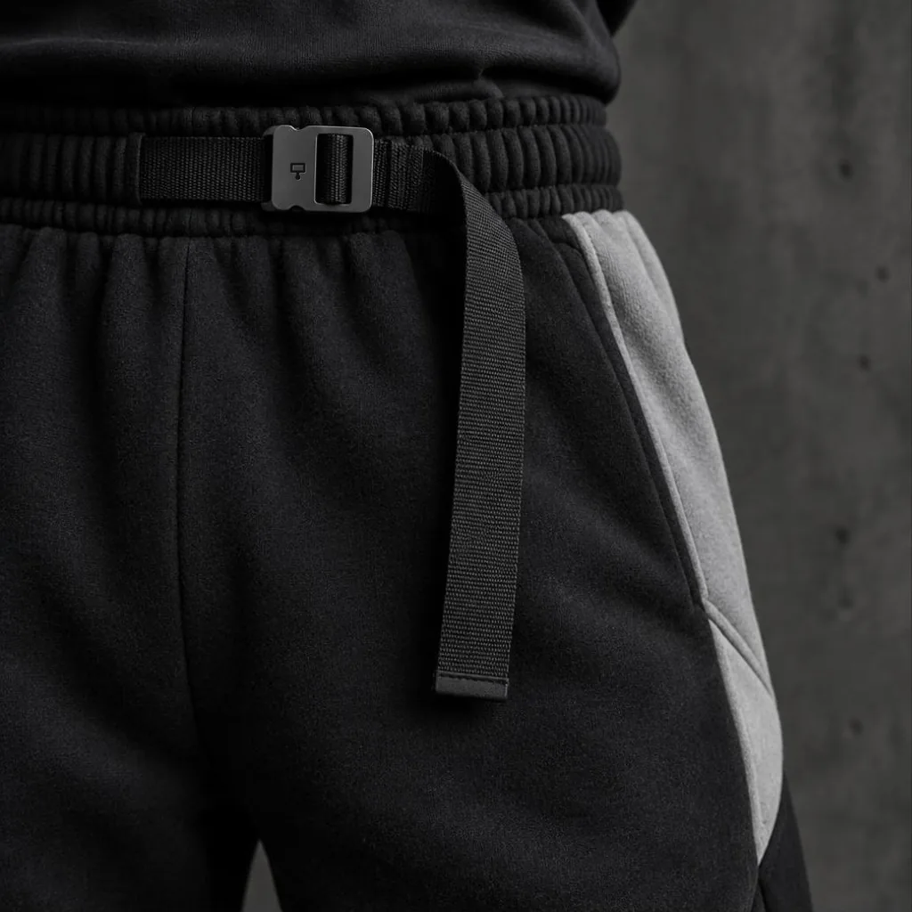 Webbing belt with engraved gunmetal buckle