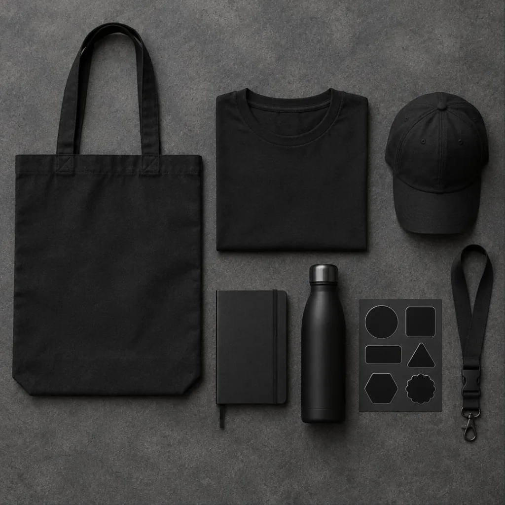 Complete event kit laid out flat